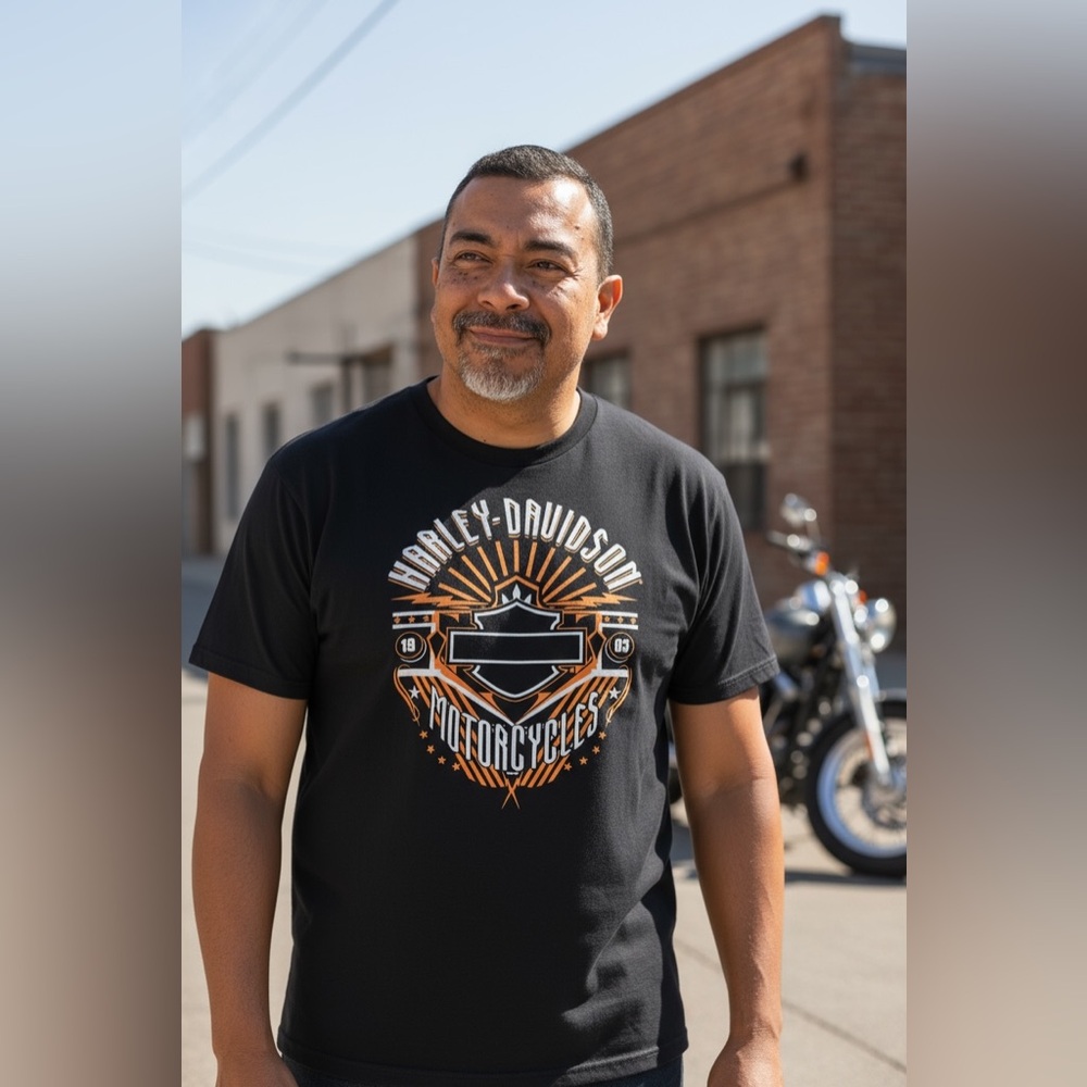 Harley-Davidson Black Graphic T-Shirt for Men size XL